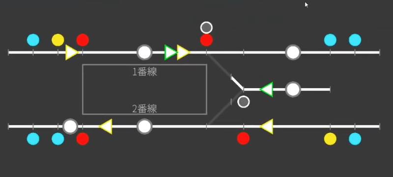信号機・出発ボタンまで配置し終えた全体